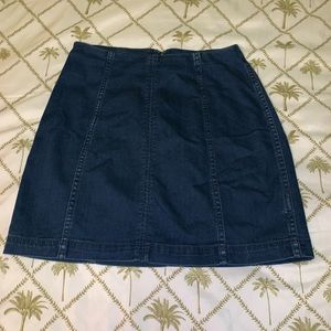 Free people denim skirt